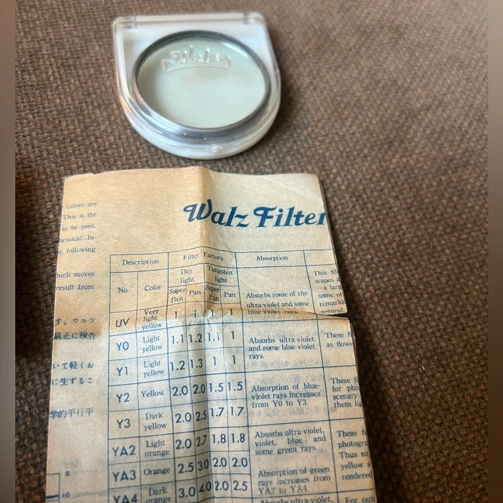 WALZ Filter with Case - Vintage